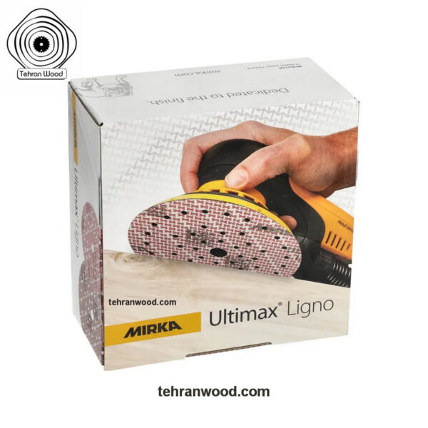 سنباده تیزشونده دیسکی P120 میرکا، مخصوص چوب، مدل التیمکس لیگنو MIRKA Ultimax Ligno - Image 2