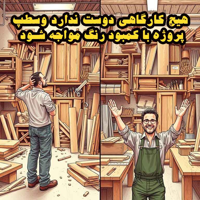 هیچ کارگاهی دوست ندارد وسط پروژه با کمبود رنگ مواجه شود.