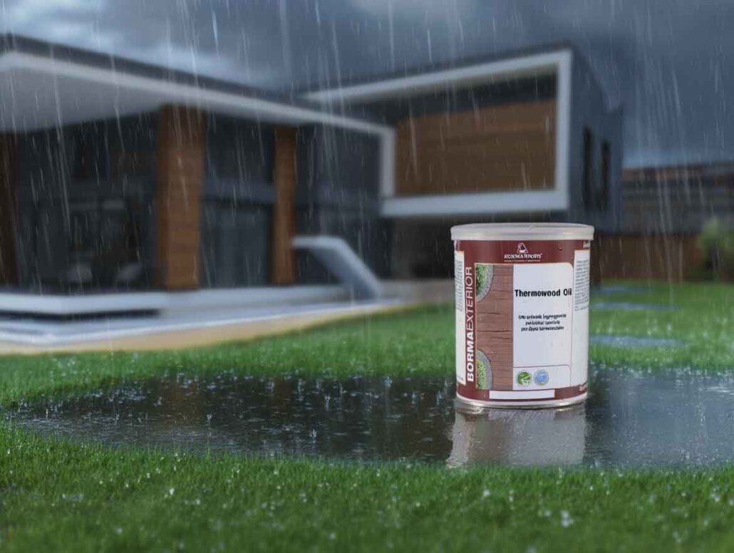 پوشش ترمو وود در برابر باران
