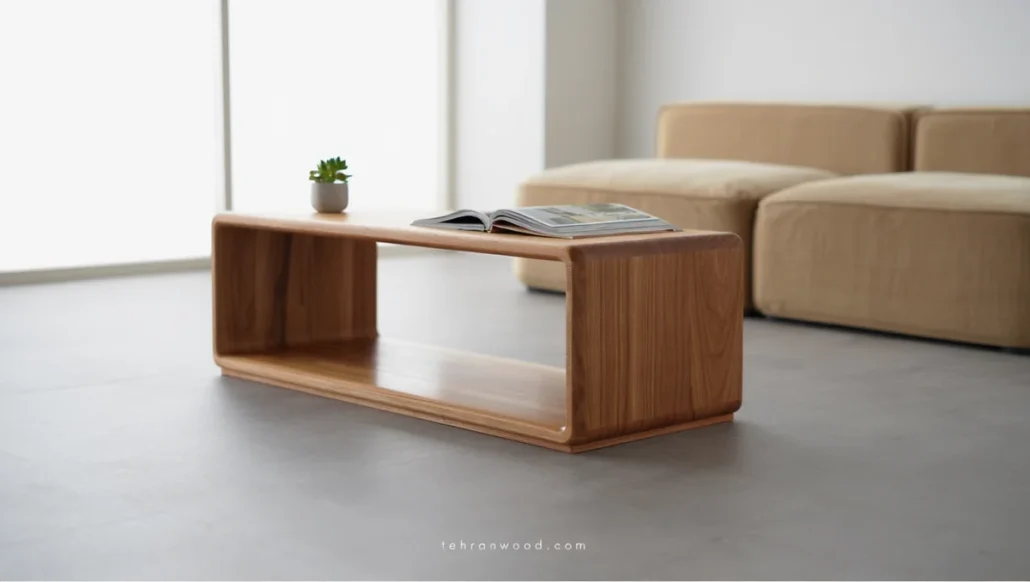 میز رنگ شده با رنگ پلی اورتان