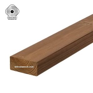 ترمووود Thermowood ، ضخامت 42mm میلیمتر ، عرض 9.5cm سانتیمتر ، طول شاخه 4m متری ، قیمت متر مربع